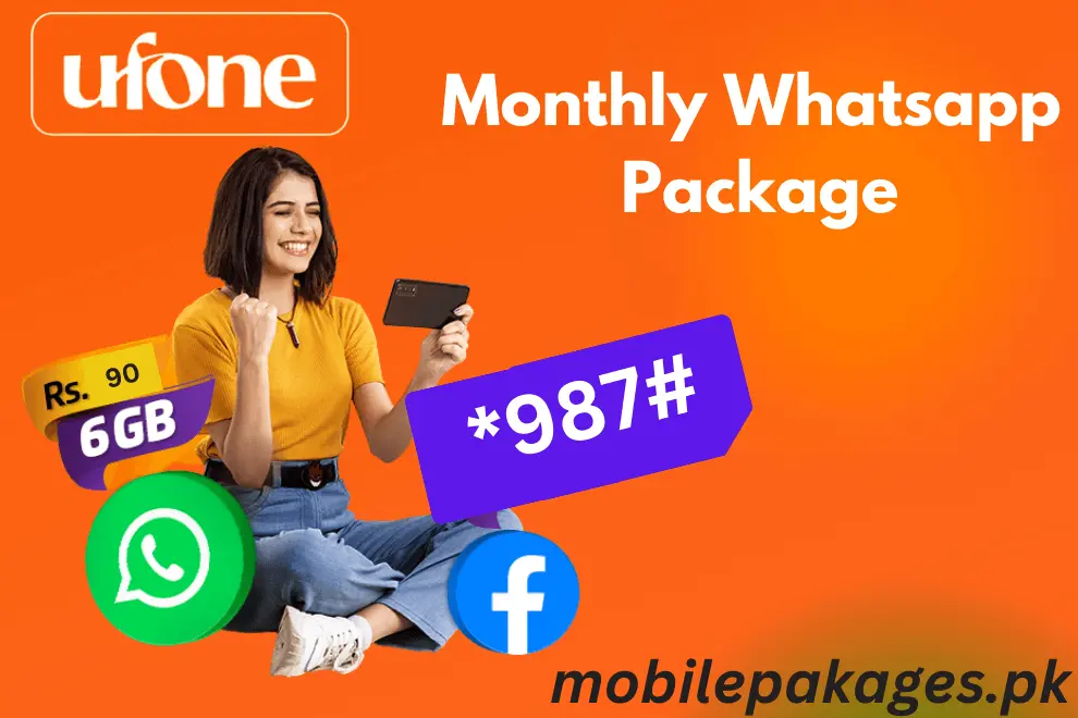 Ufone Monthly WhatsApp Package -6GB Data - mobilepakages